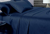 Queen Size 500TC Cotton Sateen Fitted Sheet (Navy Color)