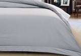 Luxton King Size 500TC Cotton Sateen Quilt Cover Set (Silver Color)