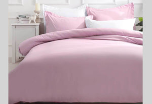 Single Size Pink Quilt Cover Set (2PCS)
