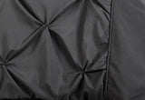 Luxton King Size Charcoal Diamond Pintuck Quilt Cover Set(3PCS)