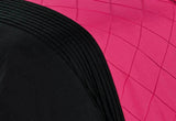 Queen Size Hot Pink Diamond Pintuck Quilt Cover Set(3PCS)