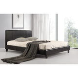 Double PU Leather Bed Frame Black