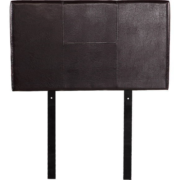 PU Leather Single Bed Headboard Bedhead - Brown