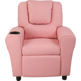 Kids Recliner Chair PU Leather with Drink Holder