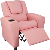 Kids Recliner Chair PU Leather with Drink Holder