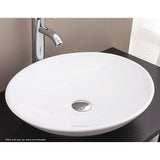 Above Counter Bathroom Basin Oval | Ceramic White 500 x 430 x 100 mm
