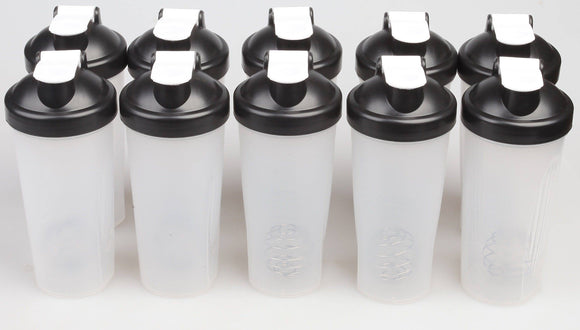 Protein Shaker Bottles - 10 Pack