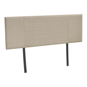 Linen Fabric Double Bed Headboard Bedhead - Beige