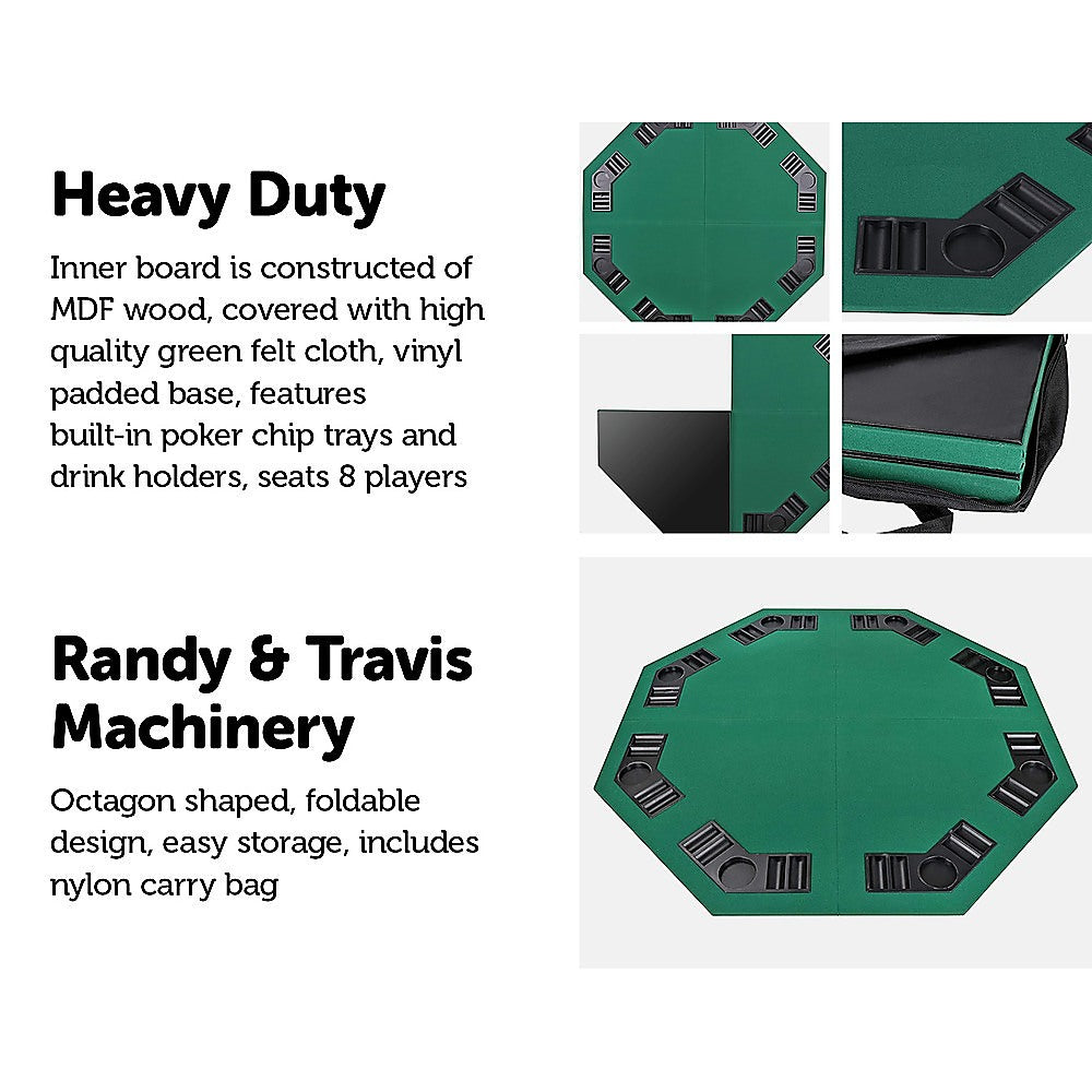 48" Folding Poker Table & Blackjack