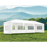3x9m Wedding Outdoor Gazebo Marquee Tent Canopy White