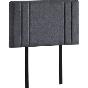 Linen Fabric Single Bed Deluxe Headboard Bedhead - Grey