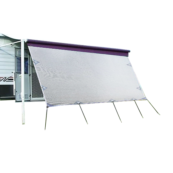 4.9m Caravan Privacy Screen Side Sunscreen Sun Shade for 17' Roll Out Awning