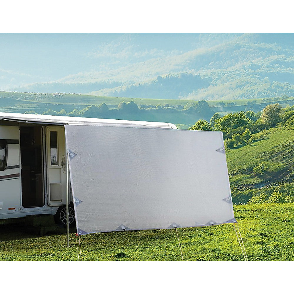 4.3m Caravan Privacy Screen Side Sunscreen Sun Shade for 15' Roll Out Awning