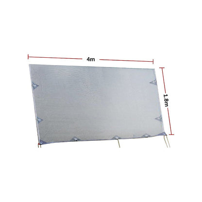 4.0m Caravan Privacy Screen Side Sunscreen Sun Shade for 14' Roll Out Awning
