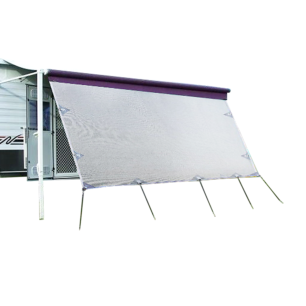 3.4m Caravan Privacy Screen Side Sunscreen Sun Shade for 12' Roll Out Awning