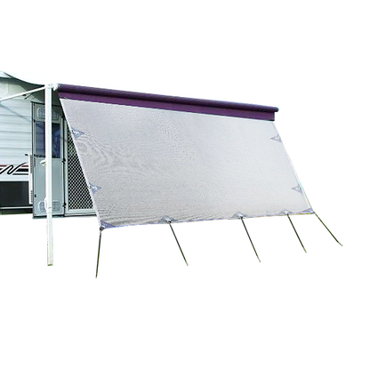 3.4m Caravan Privacy Screen Side Sunscreen Sun Shade for 12' Roll Out Awning