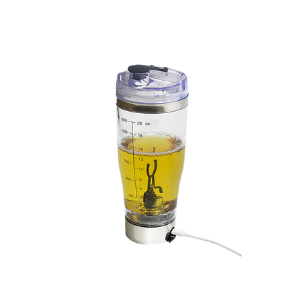 Electric Smart Portable Blender Protein Shaker Detachable Mixer Cup Bottle-600ml