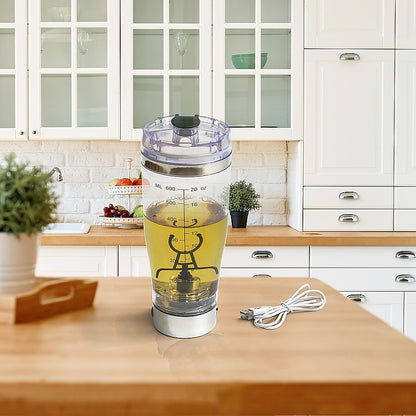 Electric Smart Portable Blender Protein Shaker Detachable Mixer Cup Bottle-600ml