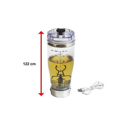 Electric Smart Portable Blender Protein Shaker Detachable Mixer Cup Bottle-600ml