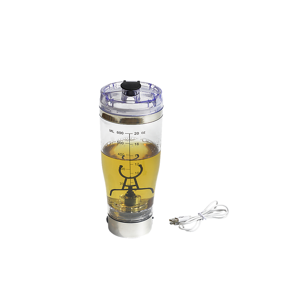 Electric Smart Portable Blender Protein Shaker Detachable Mixer Cup Bottle-600ml