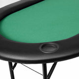 185cm 8 Player Folding Poker Table Blackjack with Cup Holder