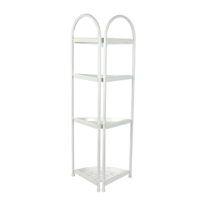 Shower Corner Shelf White Caddy Bathroom Shelves Organiser Bath Storage Rack 4