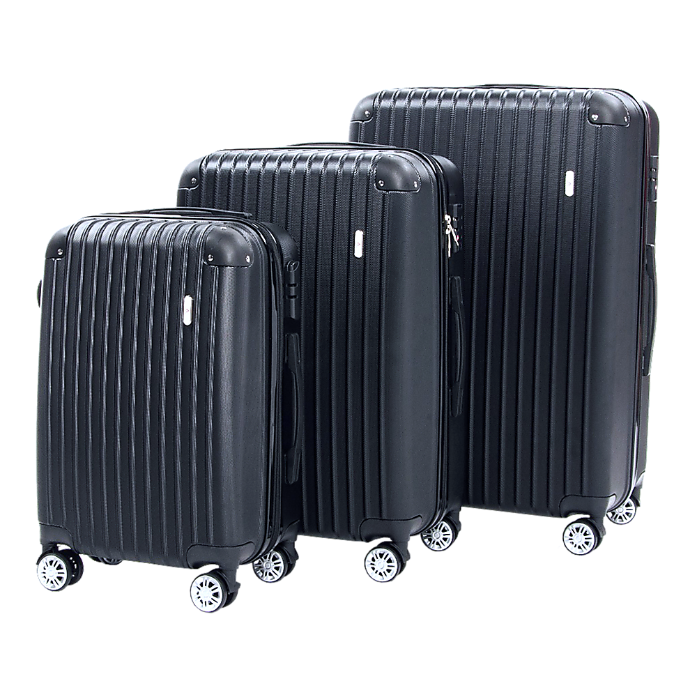 Delegate Suitcases Luggage Set 20" 24" 28" Carry On Trolley TSA Travel Bag