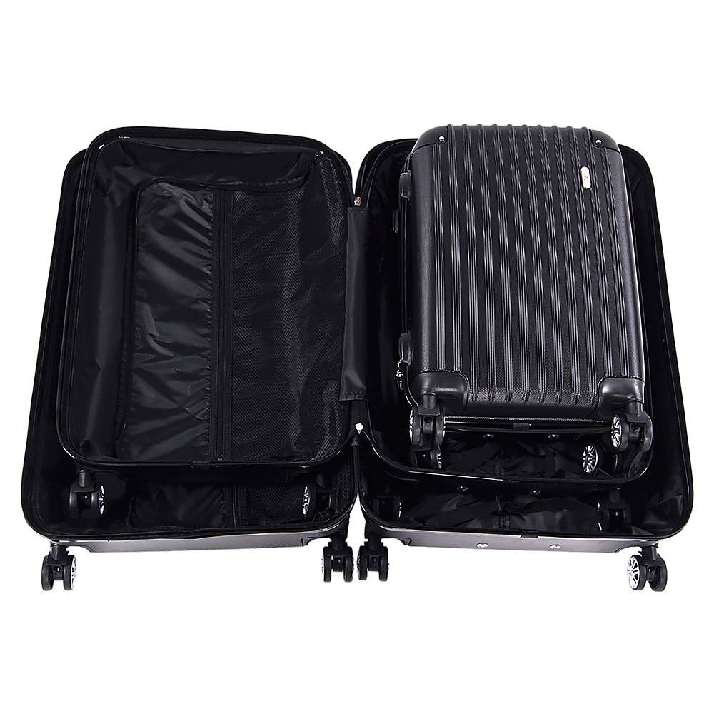 Delegate Suitcases Luggage Set 20" 24" 28" Carry On Trolley TSA Travel Bag