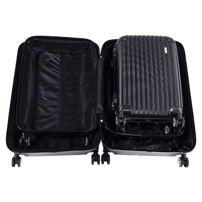 Delegate Suitcases Luggage Set 20" 24" 28" Carry On Trolley TSA Travel Bag