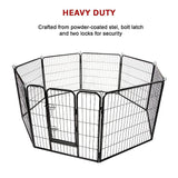 Pet Playpen 8 Panel Heavy Duty Exercise Fence Enclosure Cage