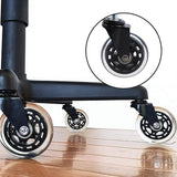 5 x Office Chair Caster Wheels Set Heavy Duty & Safe for All Floors w/Universal Fit