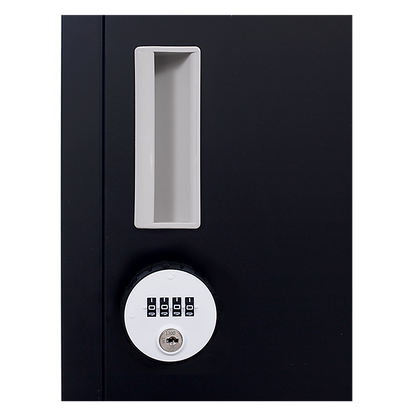 6-Door Locker for Office Gym Shed School Home Storage 4-digit Combination Lock Black