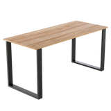 Rectangular-Shaped Table Bench Desk Legs Retro Industrial Design Fully Welded - Black