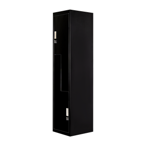 Black Two-Door L-shaped Office Gym Shed Storage Lockers