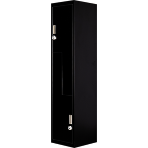 Black Two-Door L-shaped Office Gym Shed Storage Lockers