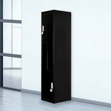 Black Two-Door L-shaped Office Gym Shed Storage Lockers