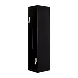 Black Two-Door L-shaped Office Gym Shed Storage Lockers