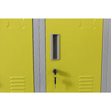 12-Door Locker for Office Gym Locker - Standard Lock with 2 Keys