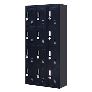 12-Door Locker for Office Gym Shed School Home Storage - 4-Digit Combination Lock