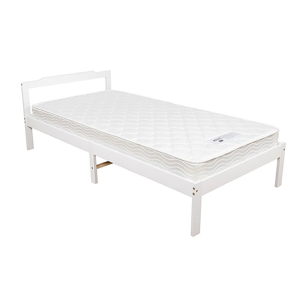 Natural Wooden Single Bed Frame Home Furniture