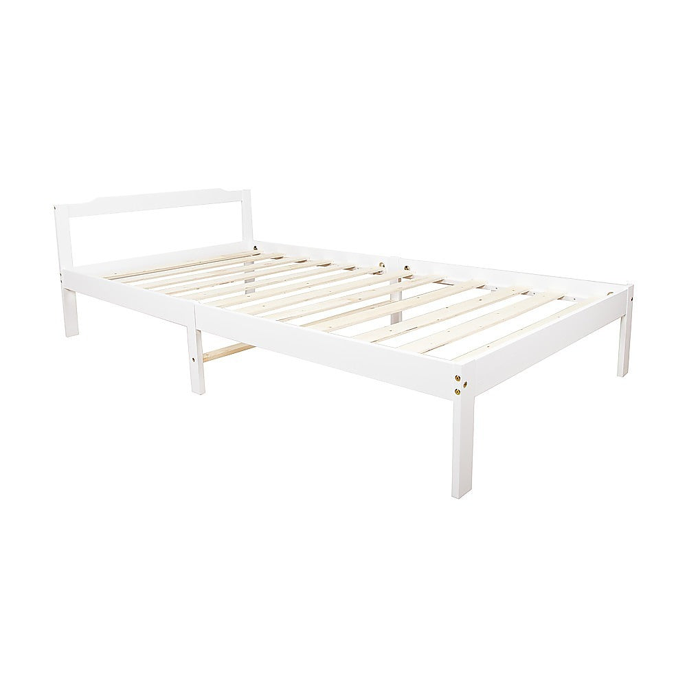 Natural Wooden King Bed Frame Home Furniture
