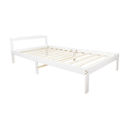 Natural Wooden King Bed Frame Home Furniture