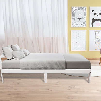 Natural Wooden King Bed Frame Home Furniture