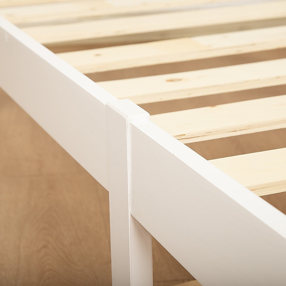 Natural Wooden King Bed Frame Home Furniture