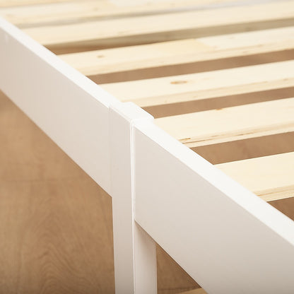 Natural Wooden King Bed Frame Home Furniture