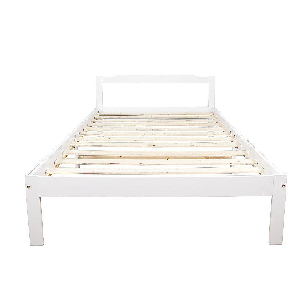 Natural Wooden King Bed Frame Home Furniture