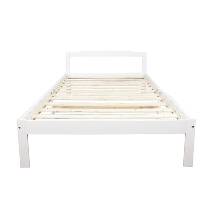 Natural Wooden King Bed Frame Home Furniture