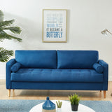 Cassandra 3 Seater Sofa Couch Blue