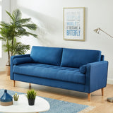 Cassandra 3 Seater Sofa Couch Blue