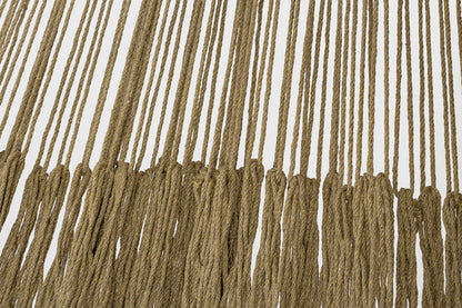 Mayan Legacy King Size Outdoor Cotton Mexican Hammock in Cedar Colour